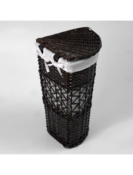 Купить Корзина для белья WasserKRAFT Salm 33x33x51 WB-270-M с крышкой Коричневая (wb-270-m) по цене 5012 руб., в Санкт-Петебруге в интернет магазине 100-Систем, а также дургие товары WasserKRAFT из раздела Корзины для белья и Прочее