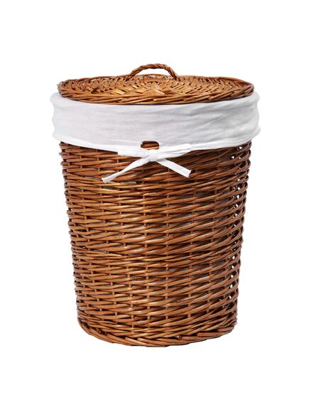 Купить Корзина WasserKRAFT Leine WB-350-L плетеная с крышкой 45х45х57 (wb-350-l) по цене 8760 руб., в Санкт-Петебруге в интернет магазине 100-Систем, а также дургие товары WasserKRAFT из раздела Корзины для белья и Прочее