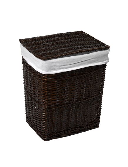 Купить Корзина для белья WasserKRAFT Isar 46x35x55 WB-130-L с крышкой Коричневая (wb-130-l) по цене 8610 руб., в Санкт-Петебруге в интернет магазине 100-Систем, а также дургие товары WasserKRAFT из раздела Корзины для белья и Прочее