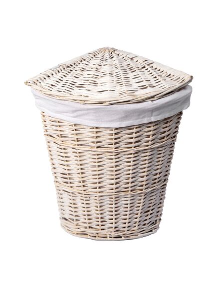 Купить Корзина для белья WasserKRAFT Vils 38x38x55 WB-560-L с крышкой Белая (wb-560-l) по цене 8470 руб., в Санкт-Петебруге в интернет магазине 100-Систем, а также дургие товары WasserKRAFT из раздела Корзины для белья и Прочее