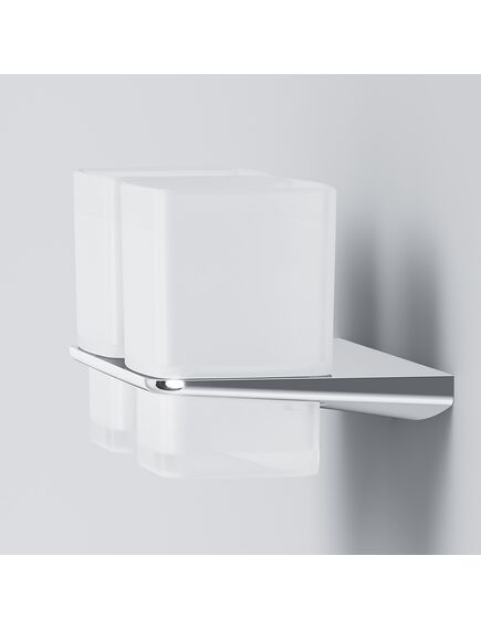 Купить Стакан стеклянный Am.Pm Inspire 2.0 A50A343400 двойной, с настенным держателем, хром (a50a343400) по цене 10790 руб., в Санкт-Петебруге в интернет магазине 100-Систем, а также дургие товары AM.PM из раздела Стаканы и подстаканники и Аксессуары для ванной комнаты