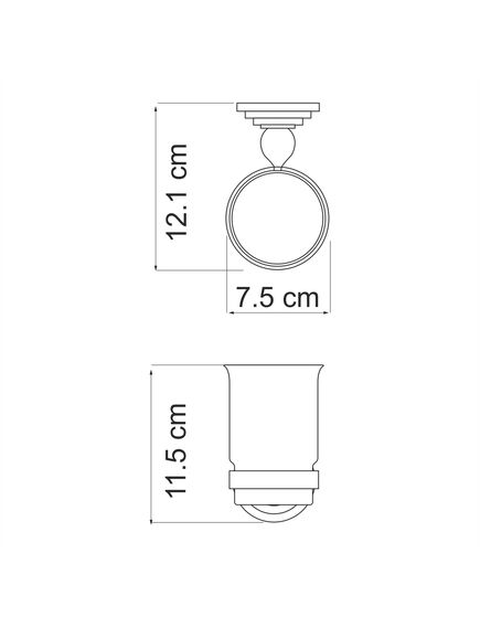 Купить Ammer K-7028 Подстаканник одинарный (k-7028) по цене 1800 руб., в Санкт-Петебруге в интернет магазине 100-Систем, а также дургие товары WasserKRAFT из раздела Стаканы и подстаканники и Аксессуары для ванной комнаты
