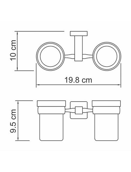 Купить Стакан для зубных щеток WasserKRAFT Lippe K-6528D двойной Хром (k-6528d) по цене 3190 руб., в Санкт-Петебруге в интернет магазине 100-Систем, а также дургие товары WasserKRAFT из раздела Стаканы и подстаканники и Аксессуары для ванной комнаты