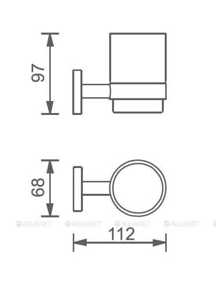 Купить Стакан стекло с держателем Aquanet, хром (264906) (4584) по цене 3630 руб., в Санкт-Петебруге в интернет магазине 100-Систем, а также дургие товары AQUANET из раздела Стаканы и подстаканники и Аксессуары для ванной комнаты