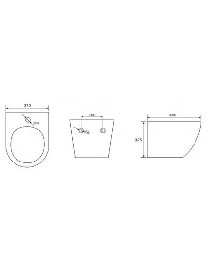 Купить Биде подвесное Azario Grado 37х48х32.5 фаянс (az-0046-bw sp) по цене 12835.86 руб., в Санкт-Петебруге в интернет магазине 100-Систем, а также дургие товары Azario из раздела Биде подвесные и Биде и писсуары