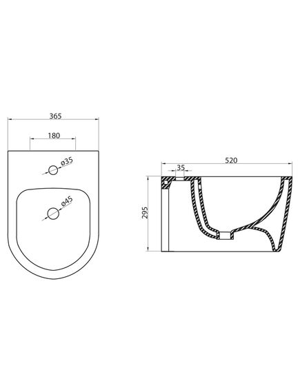 Купить Биде подвесное BelBagno MARINO BB105BH (bb105bh) по цене 17560 руб., в Санкт-Петебруге в интернет магазине 100-Систем, а также дургие товары BelBagno из раздела Биде подвесные и Биде и писсуары