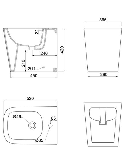 Купить Биде напольное BelBagno ALBANO BB120B (bb120b) по цене 19120 руб., в Санкт-Петебруге в интернет магазине 100-Систем, а также дургие товары BelBagno из раздела Биде приставные и Биде и писсуары