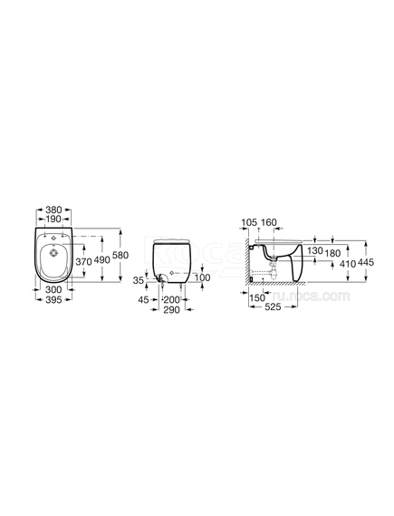 Купить Биде Roca Beyond напольное Onix 3570B8640 (3570b8640) по цене 64600.77 руб., в Санкт-Петебруге в интернет магазине 100-Систем, а также дургие товары ROCA из раздела Биде приставные и Биде и писсуары