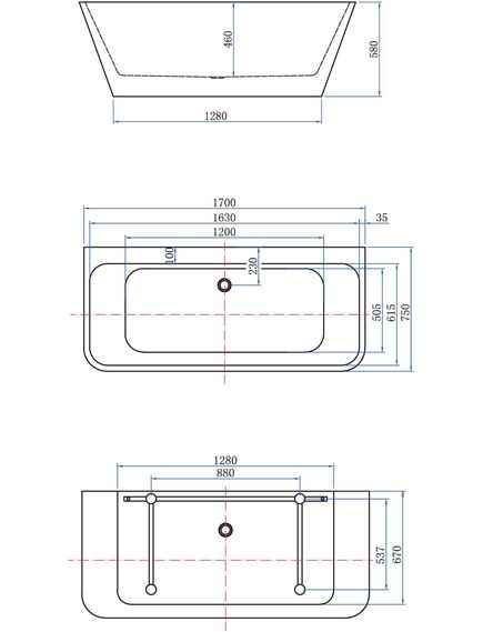Купить Акриловая ванна Aquanet Family Perfect 170x75 13775 Gloss Finish (13775-gw) по цене 107730 руб., в Санкт-Петебруге в интернет магазине 100-Систем, а также дургие товары AQUANET из раздела Акриловые ванны и Ванны