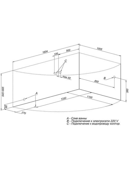 Купить Акриловая ванна Aquanet Jamaica 160x100 R (с каркасом) (205503) по цене 35318 руб., в Санкт-Петебруге в интернет магазине 100-Систем, а также дургие товары AQUANET из раздела Акриловые ванны и Ванны