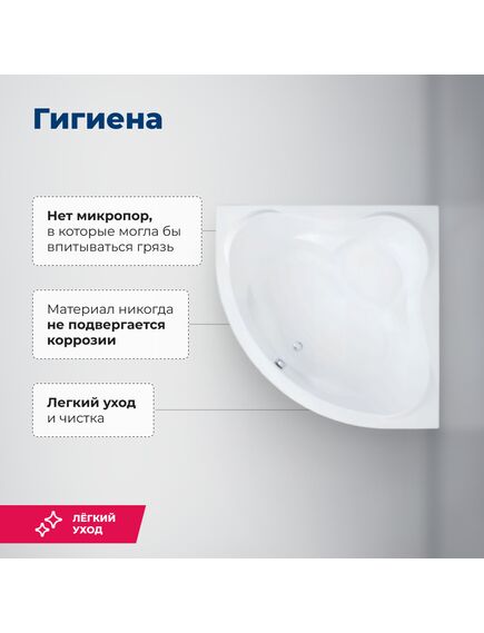 Купить Акриловая ванна Aquanet Malta New 150x150 (с каркасом) (205410) по цене 48530 руб., в Санкт-Петебруге в интернет магазине 100-Систем, а также дургие товары AQUANET из раздела Акриловые ванны и Ванны
