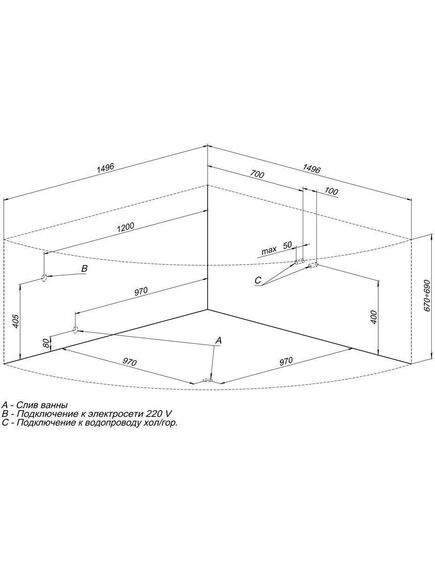Купить Акриловая ванна Aquanet Malta New 150x150 (с каркасом) (205410) по цене 48530 руб., в Санкт-Петебруге в интернет магазине 100-Систем, а также дургие товары AQUANET из раздела Акриловые ванны и Ванны