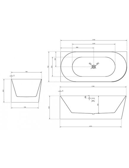 Купить Акриловая ванна ABBER AB9258-1.7 L (ab9258-1.7 l) по цене 102000 руб., в Санкт-Петебруге в интернет магазине 100-Систем, а также дургие товары ABBER из раздела Акриловые ванны и Ванны