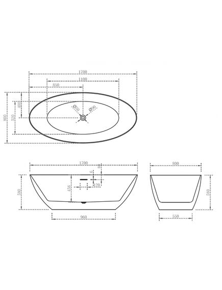 Купить Акриловая ванна ABBER AB9374-1.7 (ab9374-1.7) по цене 102000 руб., в Санкт-Петебруге в интернет магазине 100-Систем, а также дургие товары ABBER из раздела Акриловые ванны и Ванны