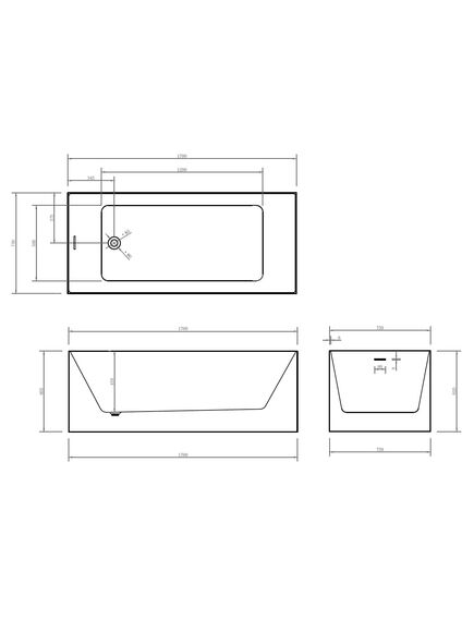 Купить Акриловая ванна ABBER AB9274-1.7 (ab9274-1.7) по цене 107950 руб., в Санкт-Петебруге в интернет магазине 100-Систем, а также дургие товары ABBER из раздела Акриловые ванны и Ванны