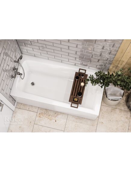 Купить Акриловая ванна Roca Elba 160х75 прямоугольная белая 248619000 (248619000) по цене 23065.77 руб., в Санкт-Петебруге в интернет магазине 100-Систем, а также дургие товары ROCA из раздела Акриловые ванны и Ванны