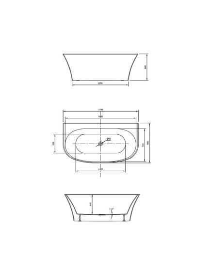 Купить Ванна акриловая Vincea VBT-423-1700, 1700*900*600, цвет белый, слив-перелив в комплекте, хром, , шт (vbt-423-1700) по цене 90174 руб., в Санкт-Петебруге в интернет магазине 100-Систем, а также дургие товары Vincea из раздела Акриловые ванны и Ванны