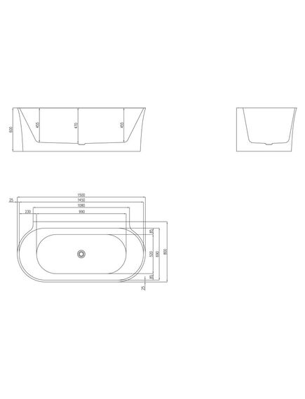 Купить Акриловая ванна BELBAGNO BB409-1500-800 (bb409-1500-800) по цене 109800 руб., в Санкт-Петебруге в интернет магазине 100-Систем, а также дургие товары BelBagno из раздела Акриловые ванны и Ванны