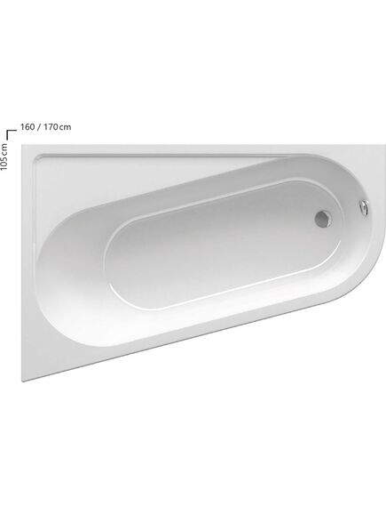 Купить Акриловая ванна 170х105 Ravak Chrome CA31000000 L (ca31000000) по цене 65890 руб., в Санкт-Петебруге в интернет магазине 100-Систем, а также дургие товары RAVAK из раздела Акриловые ванны и Ванны
