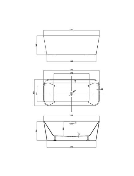 Купить Ванна акриловая Vincea VBT-401-1700, 1700*800*580, цвет белый, слив-перелив в комплекте, хром , , шт (vbt-401-1700) по цене 76532 руб., в Санкт-Петебруге в интернет магазине 100-Систем, а также дургие товары Vincea из раздела Акриловые ванны и Ванны