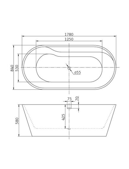 Купить Акриловая ванна BelBagno BB14 178x84 Белая (bb14) по цене 141400 руб., в Санкт-Петебруге в интернет магазине 100-Систем, а также дургие товары BelBagno из раздела Акриловые ванны и Ванны