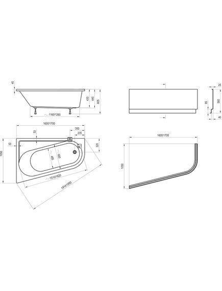 Купить Акриловая ванна 170х105 Ravak Chrome CA41000000 R (ca41000000) по цене 65890 руб., в Санкт-Петебруге в интернет магазине 100-Систем, а также дургие товары RAVAK из раздела Акриловые ванны и Ванны