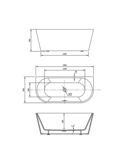 Купить Ванна акриловая Vincea VBT-421-1800, 1800*800*580, цвет белый, щелевой перелив, слив хром, , шт (vbt-421-1800) по цене 108575.5 руб., в Санкт-Петебруге в интернет магазине 100-Систем, а также дургие товары Vincea из раздела Акриловые ванны и Ванны
