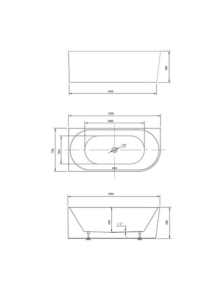 Купить Ванна акриловая Vincea VBT-402-1500L, 1500*750*580, цвет белый, левая, слив-перелив в компл., хро, , шт (vbt-402-1500l) по цене 80550.5 руб., в Санкт-Петебруге в интернет магазине 100-Систем, а также дургие товары Vincea из раздела Акриловые ванны и Ванны