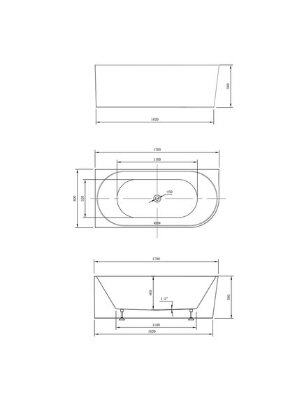 Купить Ванна акриловая Vincea VBT-402-1700L, 1700*800*580, цвет белый, левая, слив-перелив в комплекте, хро, , шт (vbt-402-1700l) по цене 101384 руб., в Санкт-Петебруге в интернет магазине 100-Систем, а также дургие товары Vincea из раздела Акриловые ванны и Ванны