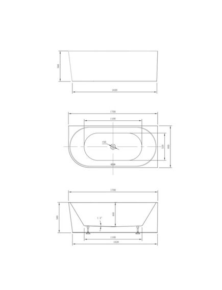 Купить Ванна акриловая Vincea VBT-402-1700R, 1700*800*580, цвет белый, правая, слив-перелив в компл., хро, , шт (vbt-402-1700r) по цене 101384 руб., в Санкт-Петебруге в интернет магазине 100-Систем, а также дургие товары Vincea из раздела Акриловые ванны и Ванны