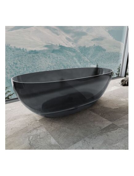 Купить Ванна прозрачная Vincea VBT-6T01B, 1700*750*550, цвет черный, , шт (vbt-6t01b) по цене 250097 руб., в Санкт-Петебруге в интернет магазине 100-Систем, а также дургие товары Vincea из раздела Ванны из камня и Ванны