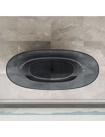 Купить Ванна прозрачная Vincea VBT-6T01B, 1700*750*550, цвет черный, , шт (vbt-6t01b) по цене 250097 руб., в Санкт-Петебруге в интернет магазине 100-Систем, а также дургие товары Vincea из раздела Ванны из камня и Ванны