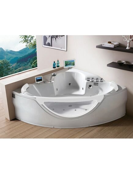 Купить Ванна акриловая Gemy G9025 II O 1550х1550х700 с г/м, а/м, хромотерапия, электронный пульт, TV (g9025 ii o) по цене 352000 руб., в Санкт-Петебруге в интернет магазине 100-Систем, а также дургие товары  из раздела Гидромассажные ванны и Ванны