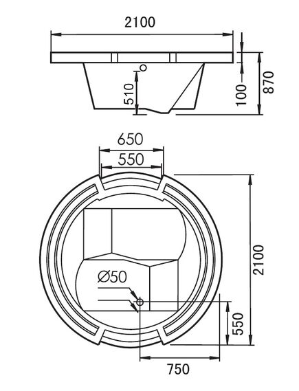 Купить Акриловая ванна Gemy G9060 O 210х210 с гидромассажем (g9060 o) по цене 457000 руб., в Санкт-Петебруге в интернет магазине 100-Систем, а также дургие товары  из раздела Гидромассажные ванны и Ванны