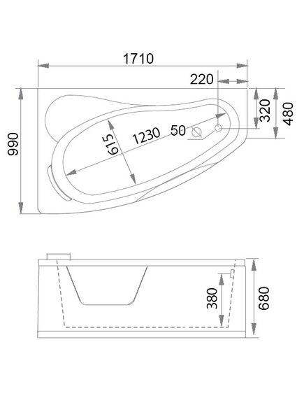 Купить Акриловая ванна Gemy G9046 II K L 171x99 L с гидромассажем (g9046 ii k l) по цене 210000 руб., в Санкт-Петебруге в интернет магазине 100-Систем, а также дургие товары  из раздела Гидромассажные ванны и Ванны