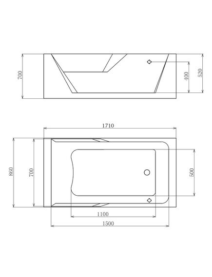Купить Акриловая ванна Gemy G9066 II O R (g9066 ii o r) по цене 392000 руб., в Санкт-Петебруге в интернет магазине 100-Систем, а также дургие товары  из раздела Гидромассажные ванны и Ванны