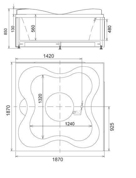Купить Акриловая ванна Gemy G9089 O L (g9089 o l) по цене 612000 руб., в Санкт-Петебруге в интернет магазине 100-Систем, а также дургие товары  из раздела Гидромассажные ванны и Ванны