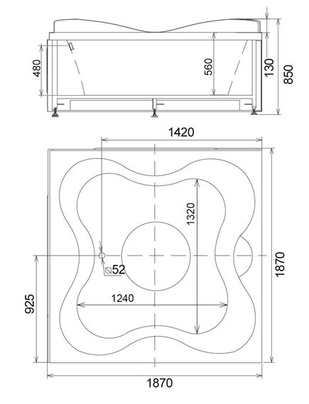 Купить Акриловая ванна Gemy G9089 O R (g9089 o r) по цене 612000 руб., в Санкт-Петебруге в интернет магазине 100-Систем, а также дургие товары  из раздела Гидромассажные ванны и Ванны