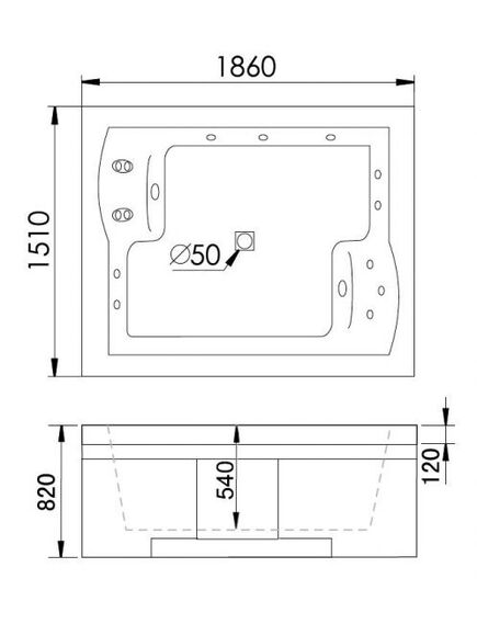 Купить Акриловая ванна Gemy G9052 II B L (g9052 ii b l) по цене 275000 руб., в Санкт-Петебруге в интернет магазине 100-Систем, а также дургие товары  из раздела Гидромассажные ванны и Ванны