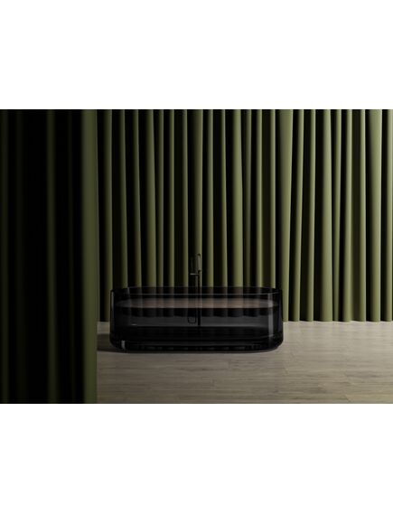 Купить Прозрачная ванна ABBER Kristall AT9708Onyx черная (at9708onyx) по цене 360000 руб., в Санкт-Петебруге в интернет магазине 100-Систем, а также дургие товары ABBER из раздела Ванны из камня и Ванны