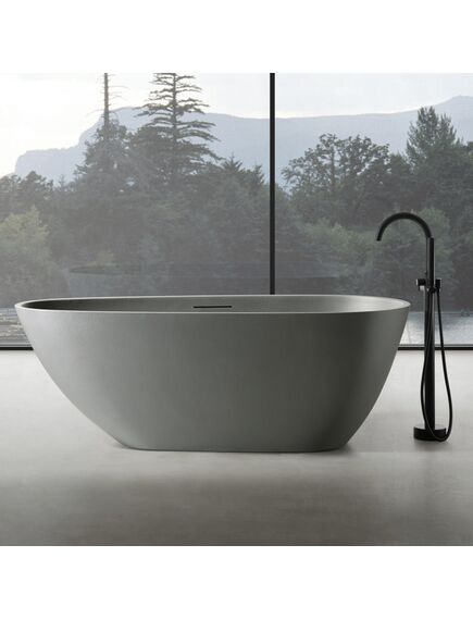 Купить Ванна из искусственного камня ABBER Dortmund AM9911MLG светло-серая матовая (am9911mlg) по цене 141950 руб., в Санкт-Петебруге в интернет магазине 100-Систем, а также дургие товары ABBER из раздела Ванны из камня и Ванны