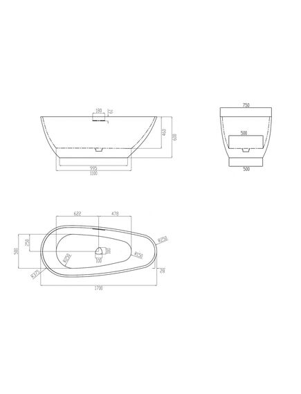Купить Ванна из искусственного камня ABBER Dortmund AM9911MLG светло-серая матовая (am9911mlg) по цене 141950 руб., в Санкт-Петебруге в интернет магазине 100-Систем, а также дургие товары ABBER из раздела Ванны из камня и Ванны