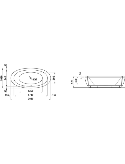 Купить Акриловая ванна Laufen Alessi one 203х102 2.4197.0.000.675.1 (2.4197.0.000.675.1) по цене 927605.77 руб., в Санкт-Петебруге в интернет магазине 100-Систем, а также дургие товары LAUFEN из раздела Гидромассажные ванны и Ванны