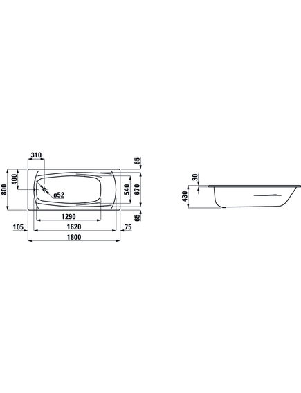 Купить Стальная ванна Laufen Palladium 180х80 3,5мм, с шумоизоляцией, без отверстий 2.2510.0.000.040.1 (2.2510.0.000.040.1) по цене 45217.77 руб., в Санкт-Петебруге в интернет магазине 100-Систем, а также дургие товары LAUFEN из раздела Ванны стальные и Ванны