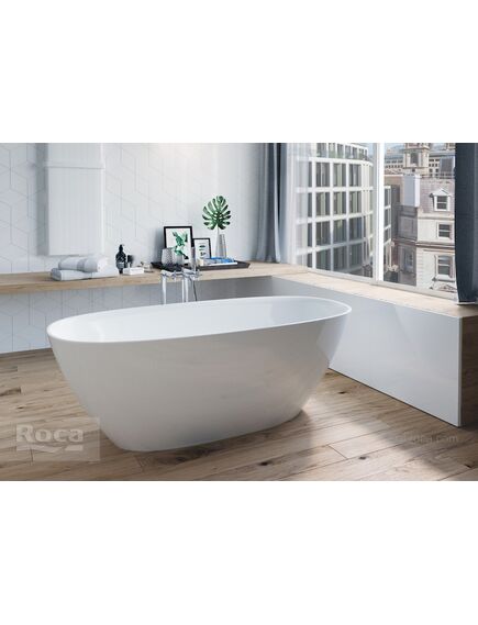 Купить Ванна из материала Stonex® Roca Ariana 165х75 овальная белая 248470000 (248470000) по цене 204494.43 руб., в Санкт-Петебруге в интернет магазине 100-Систем, а также дургие товары ROCA из раздела Ванны из камня и Ванны