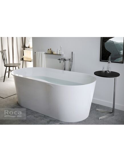 Купить Ванна из материала Stonex® Roca Raina 159х79 овальная белая 248466000 (248466000) по цене 204494.43 руб., в Санкт-Петебруге в интернет магазине 100-Систем, а также дургие товары ROCA из раздела Ванны из камня и Ванны