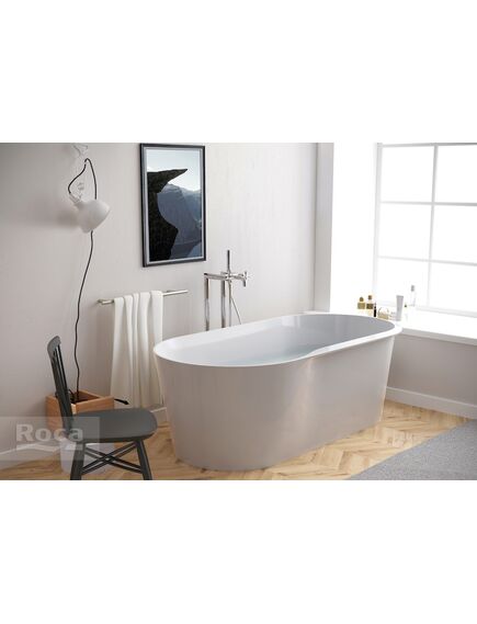 Купить Ванна из материала Stonex® Roca Raina 159х79 овальная белая 248466000 (248466000) по цене 204494.43 руб., в Санкт-Петебруге в интернет магазине 100-Систем, а также дургие товары ROCA из раздела Ванны из камня и Ванны