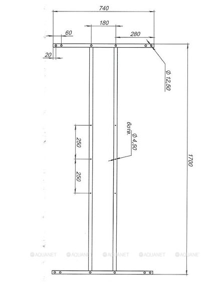 Купить Каркас сварной для ванны GRENADA/GRACE 180*80  (158496) по цене 4379 руб., в Санкт-Петебруге в интернет магазине 100-Систем, а также дургие товары AQUANET из раздела Каркасы и Комплектующие для ванн