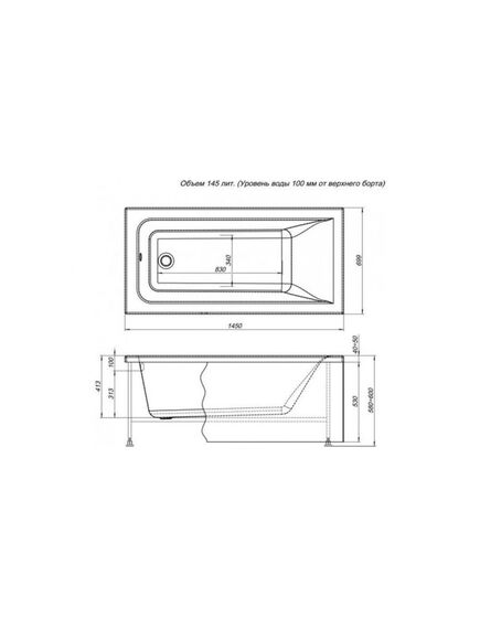 Купить Фронтальная панель Aquanet Bright 145 (239595) по цене 5254 руб., в Санкт-Петебруге в интернет магазине 100-Систем, а также дургие товары AQUANET из раздела Панель фронтальная (передняя) и Комплектующие для ванн