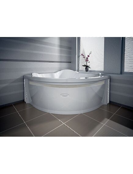 Купить Фронтальная панель с горизонтальной декоративной вставкой "Кристаллы Swarovski" и вертикальными декоративными вставками "Арт-мозаика" к ванне Сорренто 148х148 (1-21-0-0-0-037) по цене 25156 руб., в Санкт-Петебруге в интернет магазине 100-Систем, а также дургие товары RADOMIR из раздела Панель фронтальная (передняя) и Комплектующие для ванн